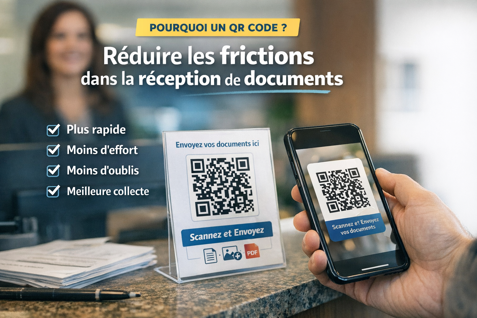 Pourquoi un QR code peut réduire les frictions dans la réception de documents