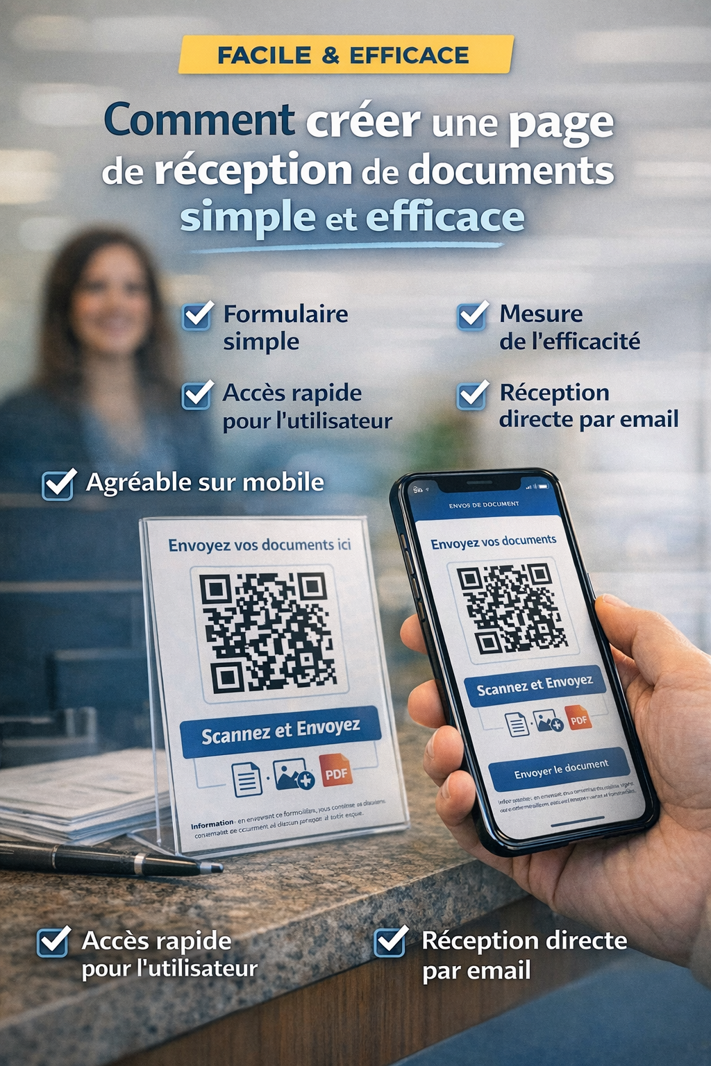 Comment créer une page de réception de documents simple et efficace